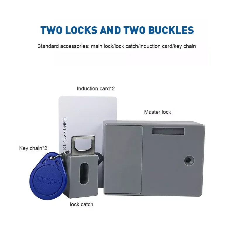 Invisible Sensor Lock EMID IC Card Drawer Digital Cabinet Intelligent Electronic RFID Locks For Wardrobe Furniture Hardware
