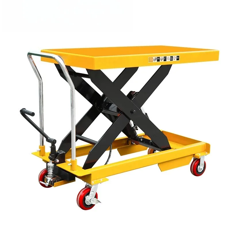 Manual hydraulic platform mobile lift Manual lift Mold cart Truck Lifting platform trolley