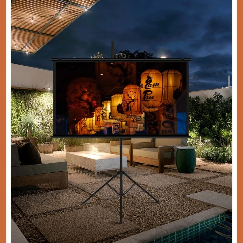 Xiaohui home theater staffa portatile schermo di proiezione casa immagine mobile qualità alta definizione camera da letto ufficio esterno