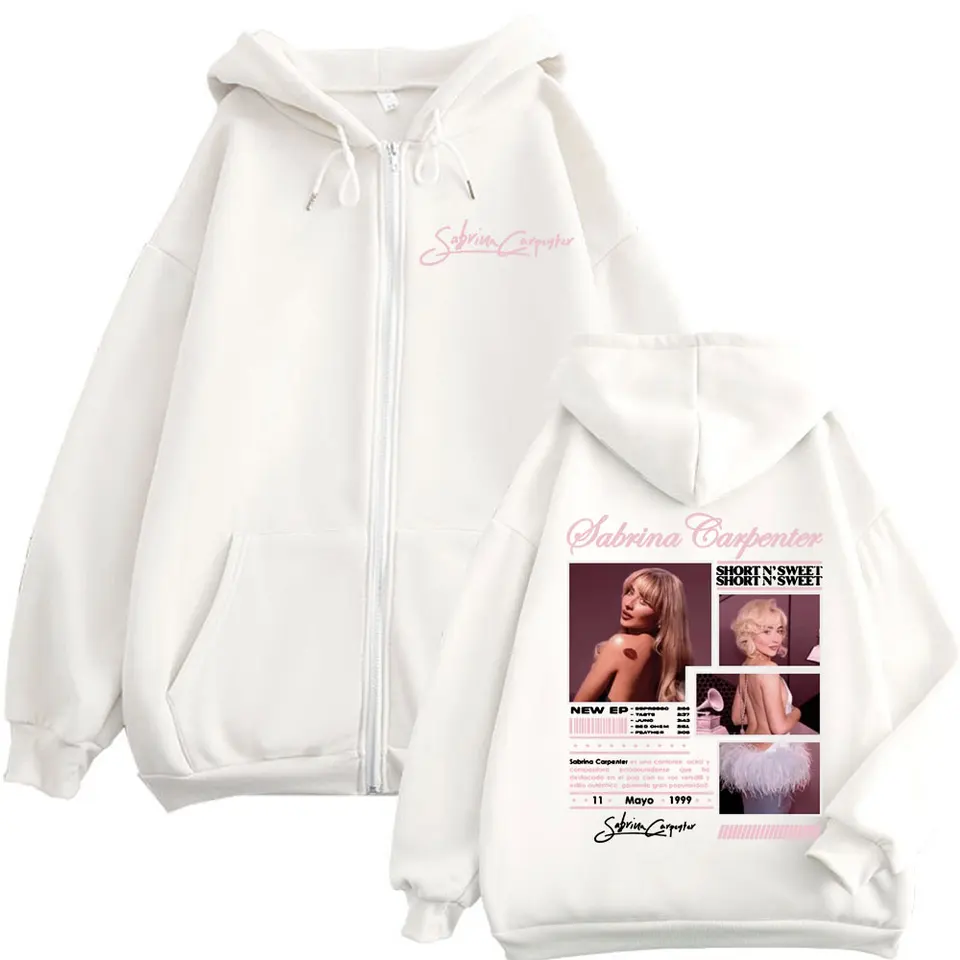 サブリナ カーペンター ショート N' Sweet Merch ジッパー パーカー