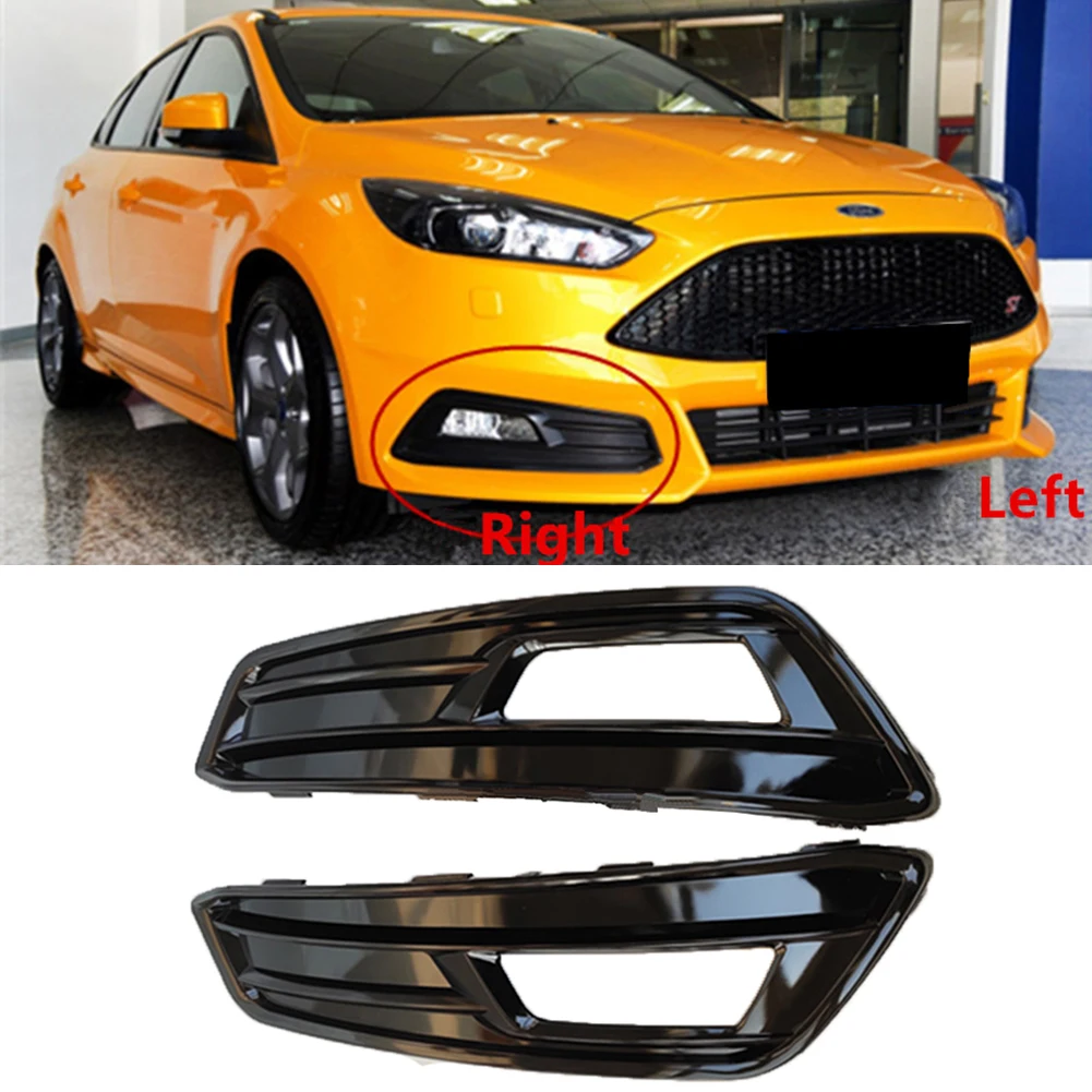 Car Fog Light Frame Grille Fit For Ford Focus 2015 2016 2017 2018 ST Only