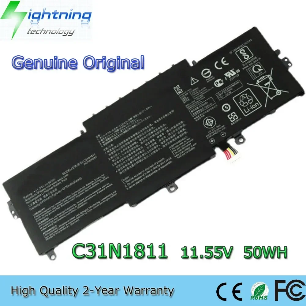 New Original C31N1811 11.55V 50Wh Laptop Battery for Asus RX433FN U4300F U4300FA U4300FN UX433FA UX433FN 3ICP5/70/81