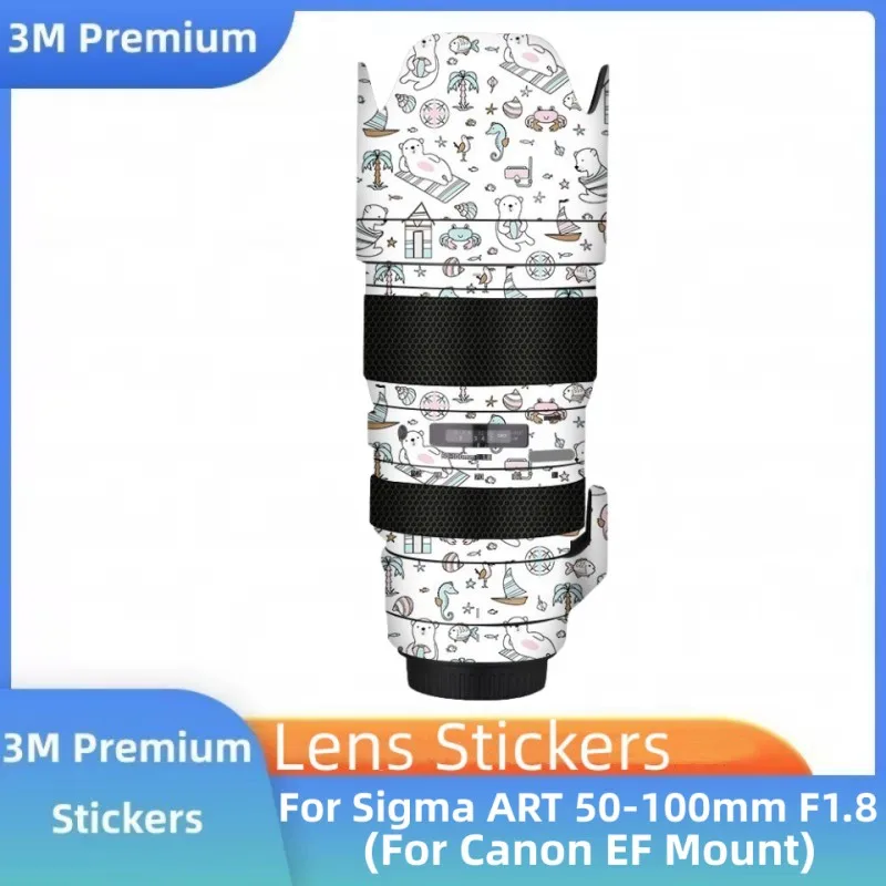 For Sigma ART 50-100mm F1.8 DC HSM (For Canon EF Mount) Decal Skin Camera Lens Sticker Vinyl Wrap Film Coat 50-100 1.8 F/1.8