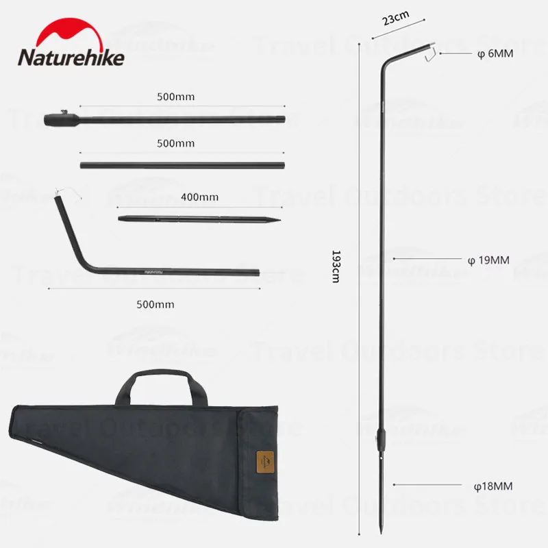 

Naturehike Outdoor Aluminum Folding Lamp Stand Portable Detachable Fishing Camping Hiking Lamp Rack Light Holder Outdoor Supplie