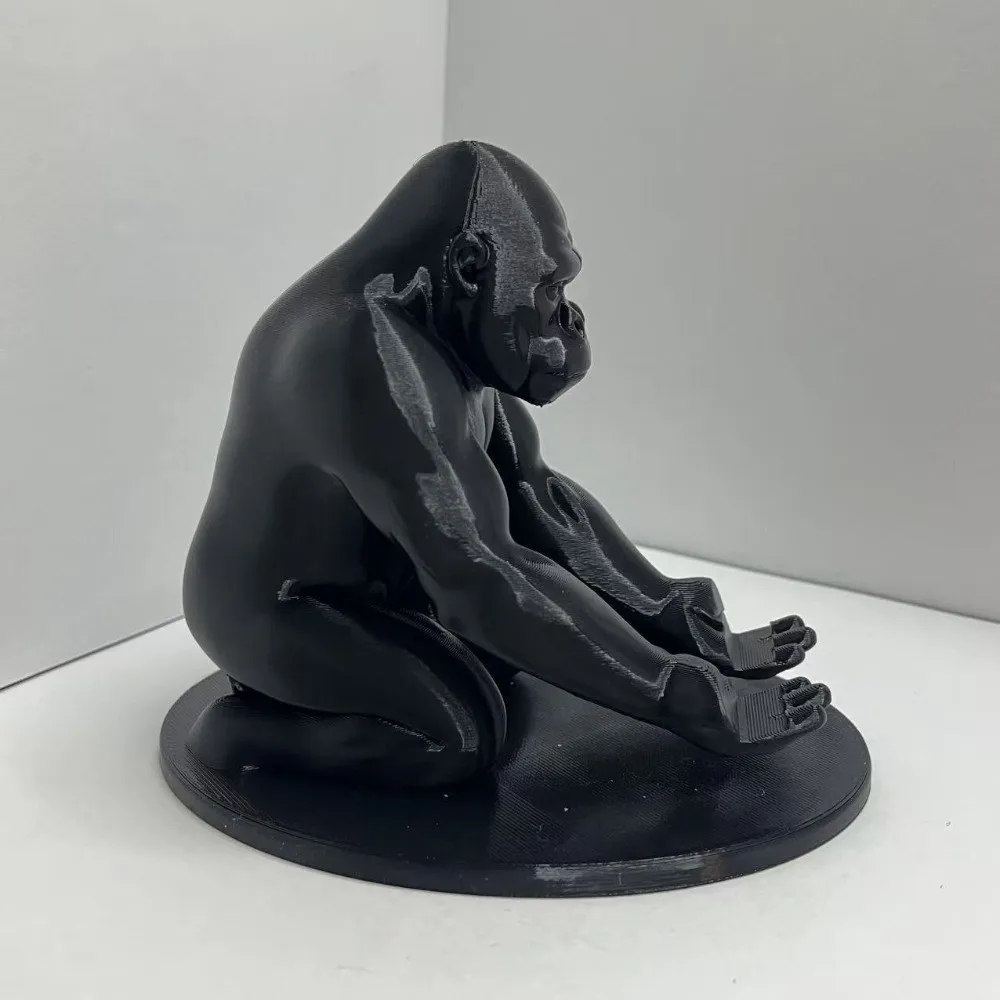 Exquisito y Divertido Soporte con Forma de Gorila, Decoraciones Creativas, Portaplumas Impreso en 3D, Porta Tarjetas de Visita Multifuncional para Escritorio