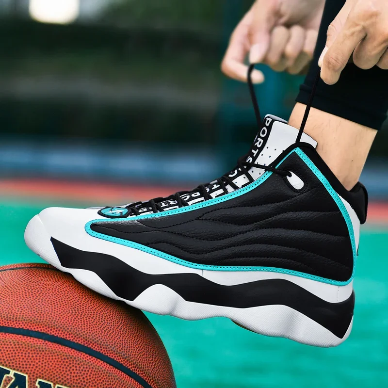 Chaussures de sport de basket-ball unisexes, baskets montantes, chaussures d\'entraînement de créateur, extérieur, grand garçon, hommes, femmes,