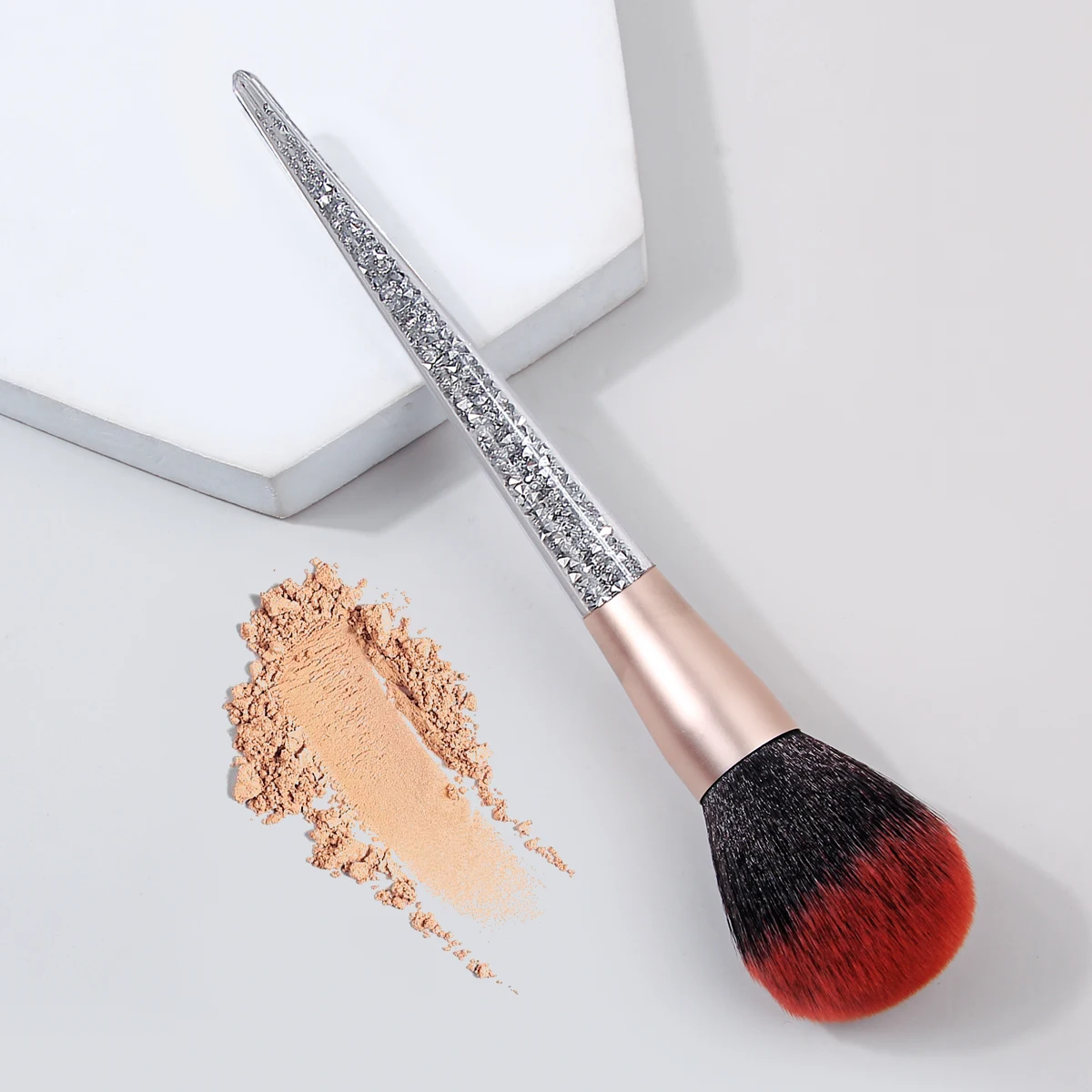 Loose Powder Makeup Brush,for Setting Powder,Blush&Bronzer,Flawless Blending Cosmetic Tool for Daily Face Makeup