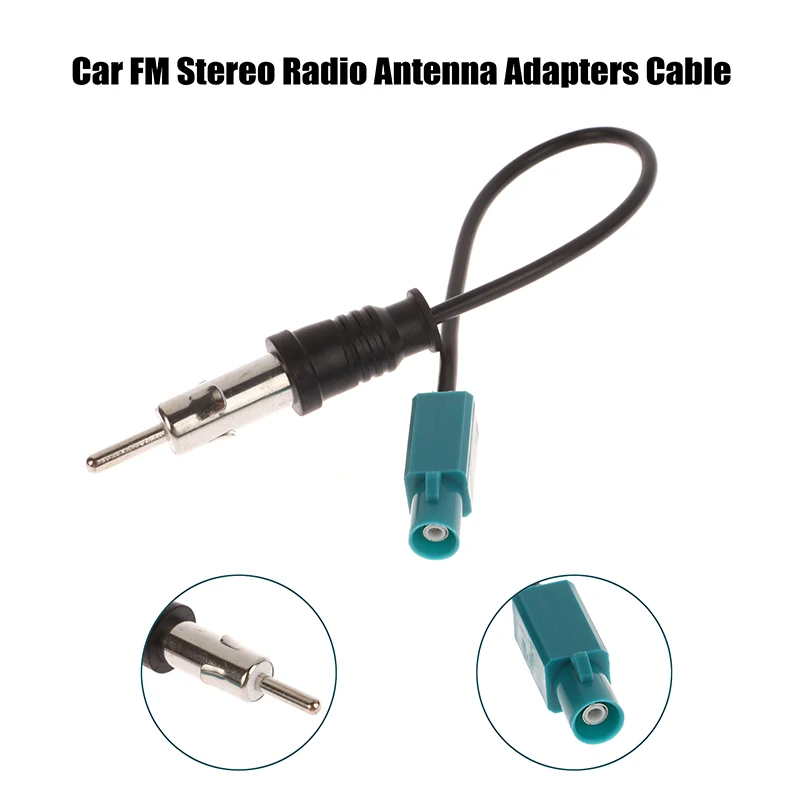 Universal Car FM Stereo Radio Antenna Adapters Cable Fakra Z Male To DIN Plug Converter Radio Auto Audio Aerial Cable Parts