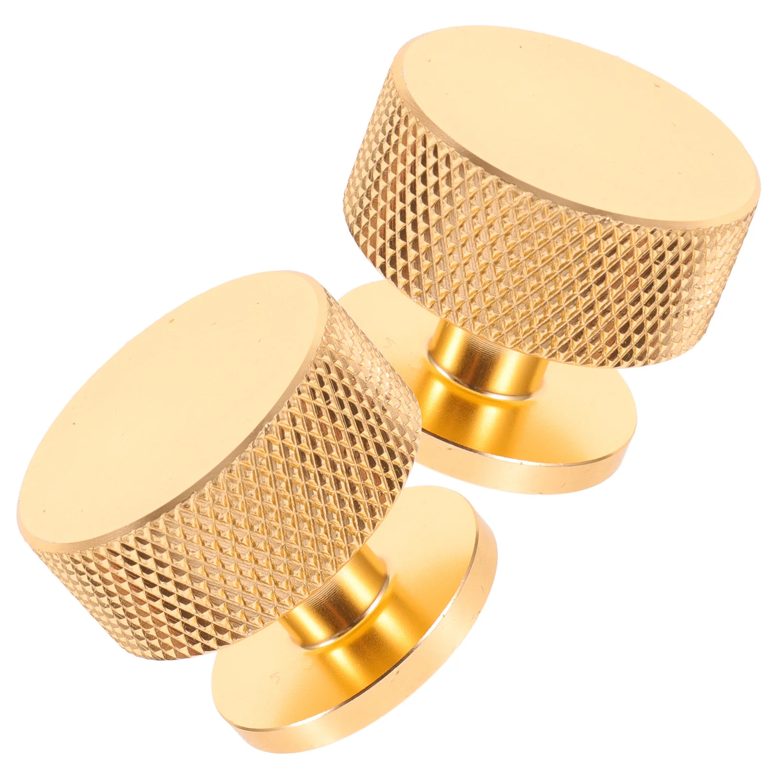 

2Pcs Single Hole Cabinet Knobs Round Metal Drawer Handles Elegant Simple Style for Kitchen Dresser Wardrobe Furniture