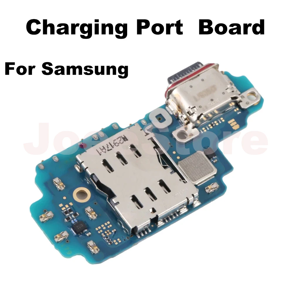 Charging USB Port Board For Samsung S23 Plus Ultra S918E S911E S918B S916B S911B Dual SIM Fast Charger Dock Connect Flex Cable