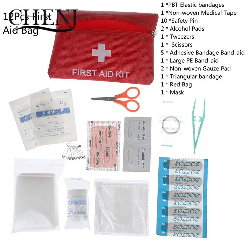 

1 Set First Aid Energency Mini Outdoor Home Medical Bag Emergency Survival Kit