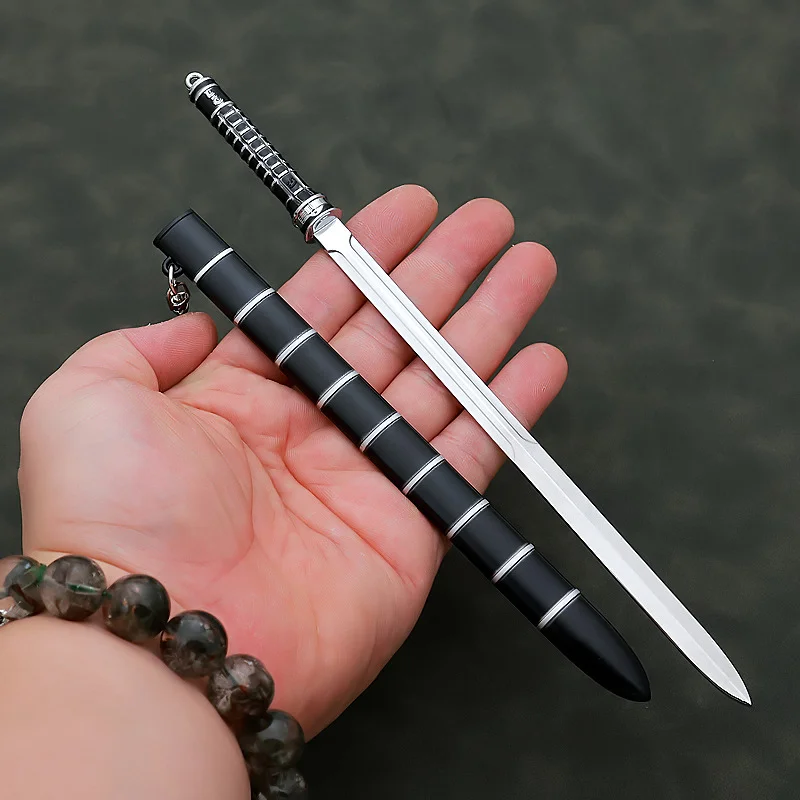 The Ghost King Sword Movies TV Weapon Weapon Blade Vampire Hunter 22cm Metal Katana Samurai Sword Showpiece Gifts Toys Kids