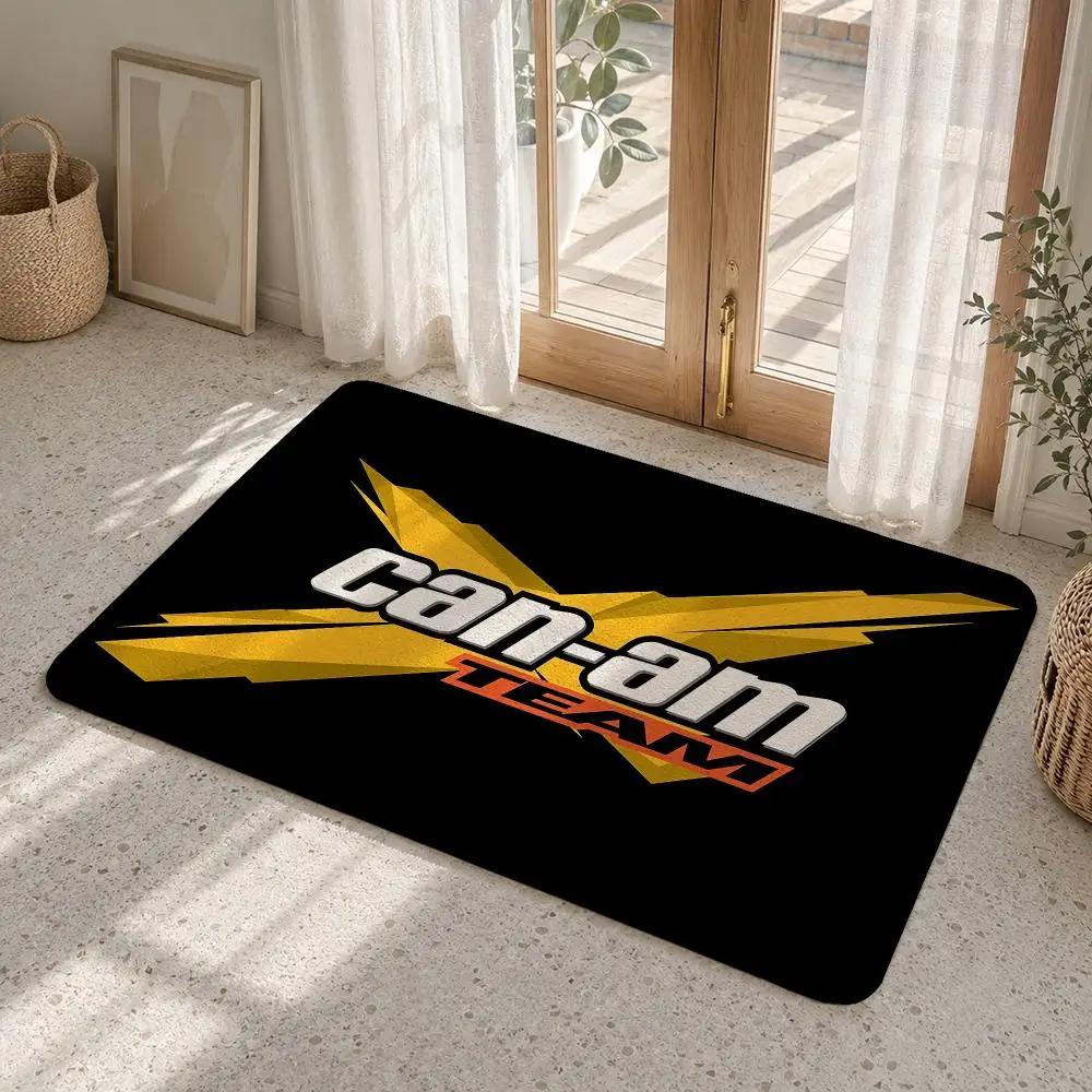 C-Can-am B-Brp Floor Mat Flannel Rug Non Slip Absorbent Soft Washable For Entryway Hallway Bathroom Kitchen Decor