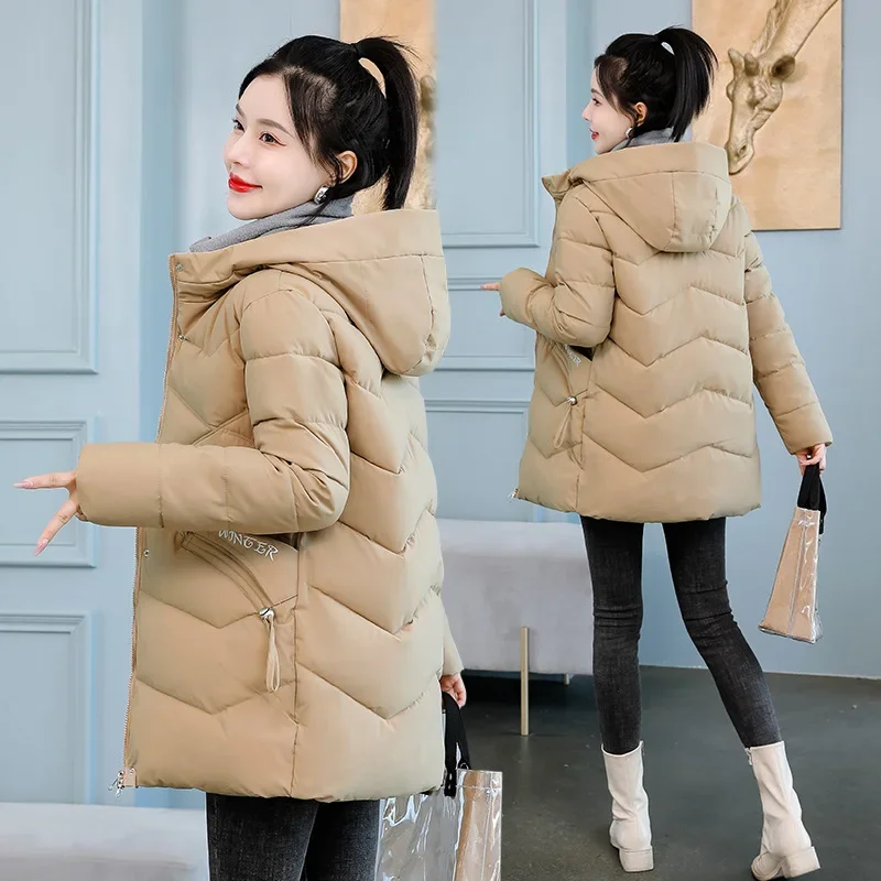 

Winter Women's Cold Coat Parkas Super Hot Coats Hooded Padded Jacket Jackets Loose Fashion Cheap Wholesale Women's Clothing New