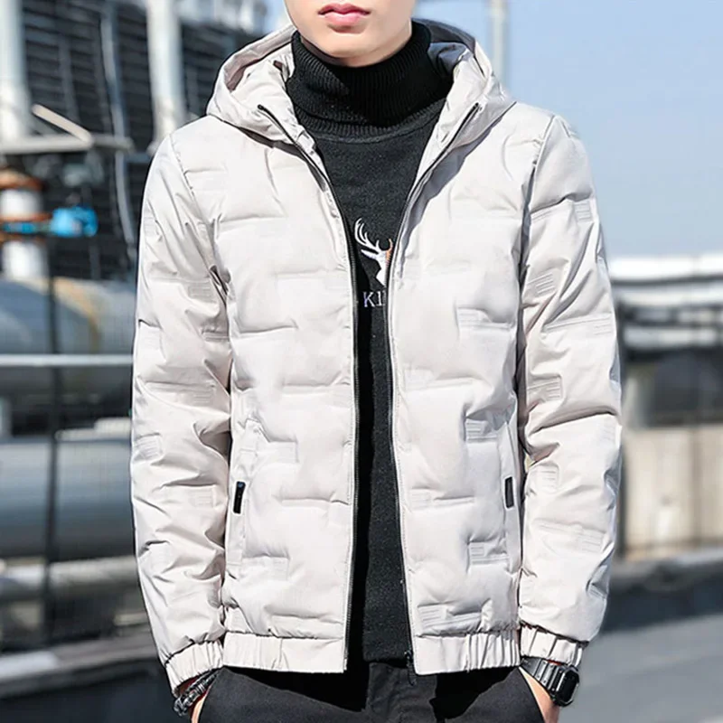 Men Autumn Outwear 2024 Winter Brand New Casual Warm Men Thick Waterproof Jacket Parkas Coat Windproof Hat Parkas Jacket Parkas