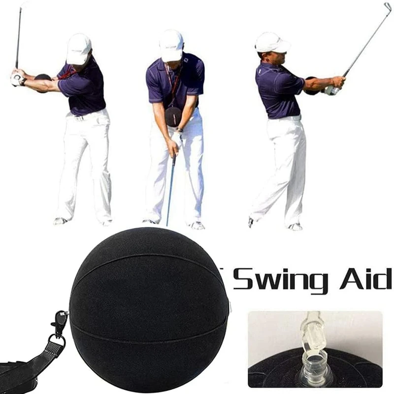 Inflatable Golf Swing Trainer Ball Golf Ball Impact Assist Smart Practice Ball,Adjustable Golf Training Aid With Posture