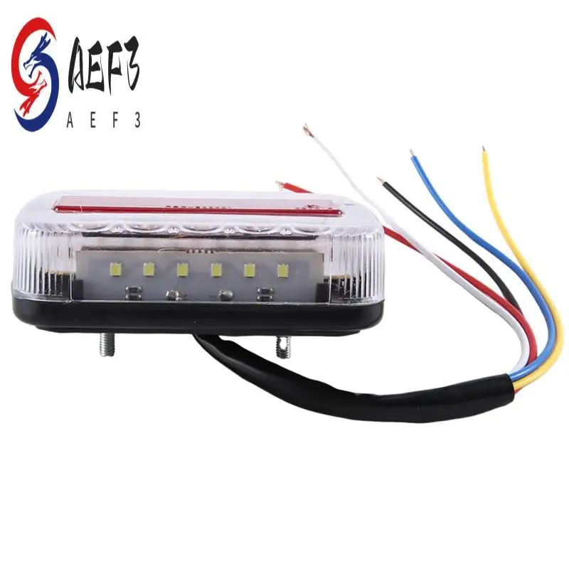

AEF3-12V Светодиодный квадратный светильник, двухцветный задний фонарь, универсальные автомобильные принадлежности, детали, белая крышка