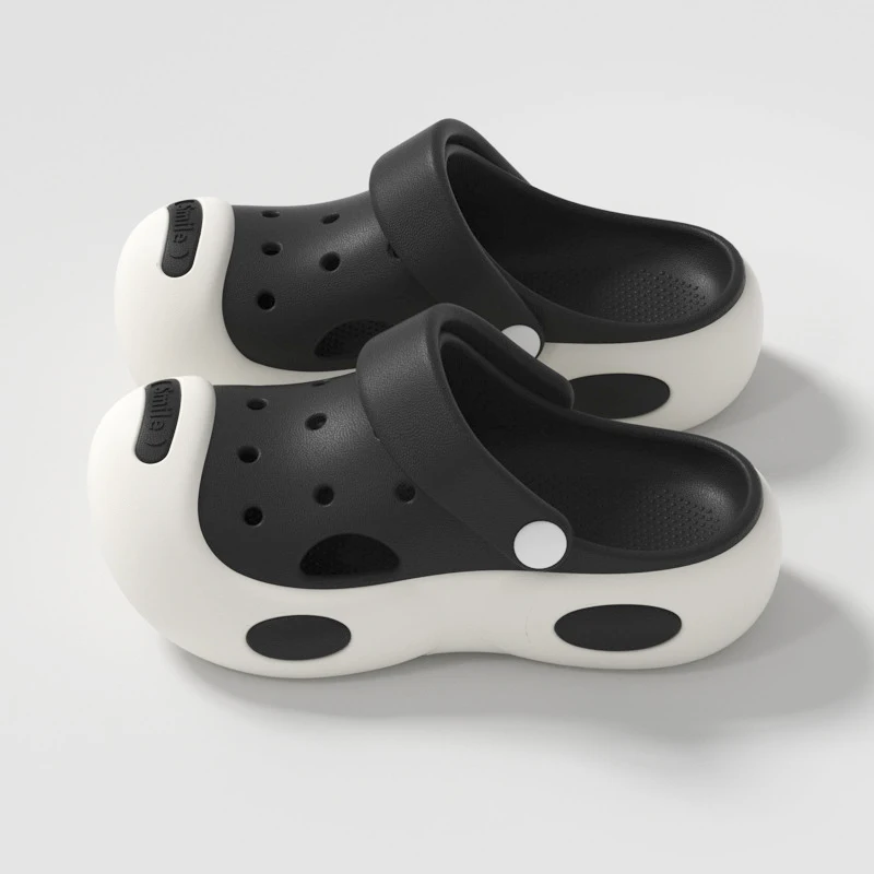 

Женские шлепанцы-сабо на платформе, дизайнерские домашние тапочки, мягкие летние сандалии на плоской подошве, женские туфли на высоком каблуке для дома и улицы, пляжные