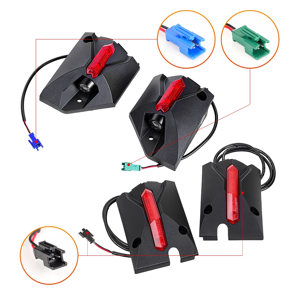 Turn Signal Warning Lights for KUGOO KuKirin G2 Max Electric Scooter Left and Right Front and Rear Replacement Accessories