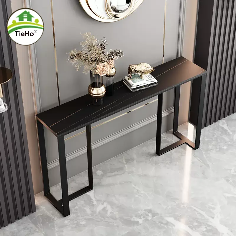 Luxury Italian Style Console Table For Hallway Minimalist Corridor Slate Side Table Living Room Long Coffee Table Home Furniture