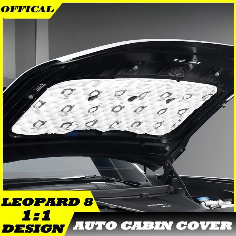 Auto Cabin Cover Fit for BYD Leopard 8 Modified Car Hood Flame Retardant Sound Insulation Cotton Car Upgrade Parts