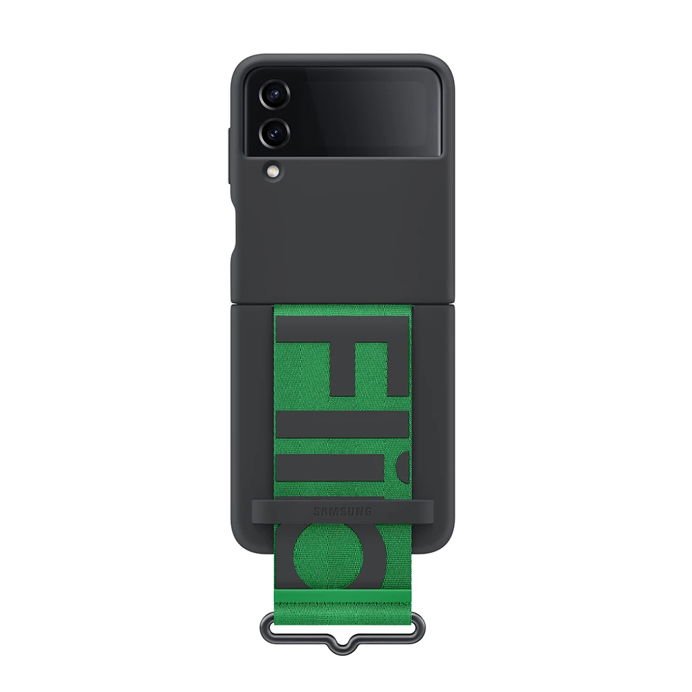 오리지널 실리콘 스트랩 커버, 그립 보호 케이스 포함, 삼성 갤럭시 Z 플립 4