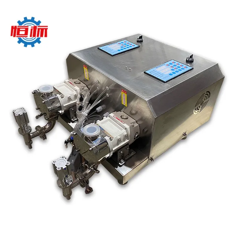 Food grade sanitary rotor lobe pump High viscosity honey chocolate cream paste cosmetic Liquid Filling Machine