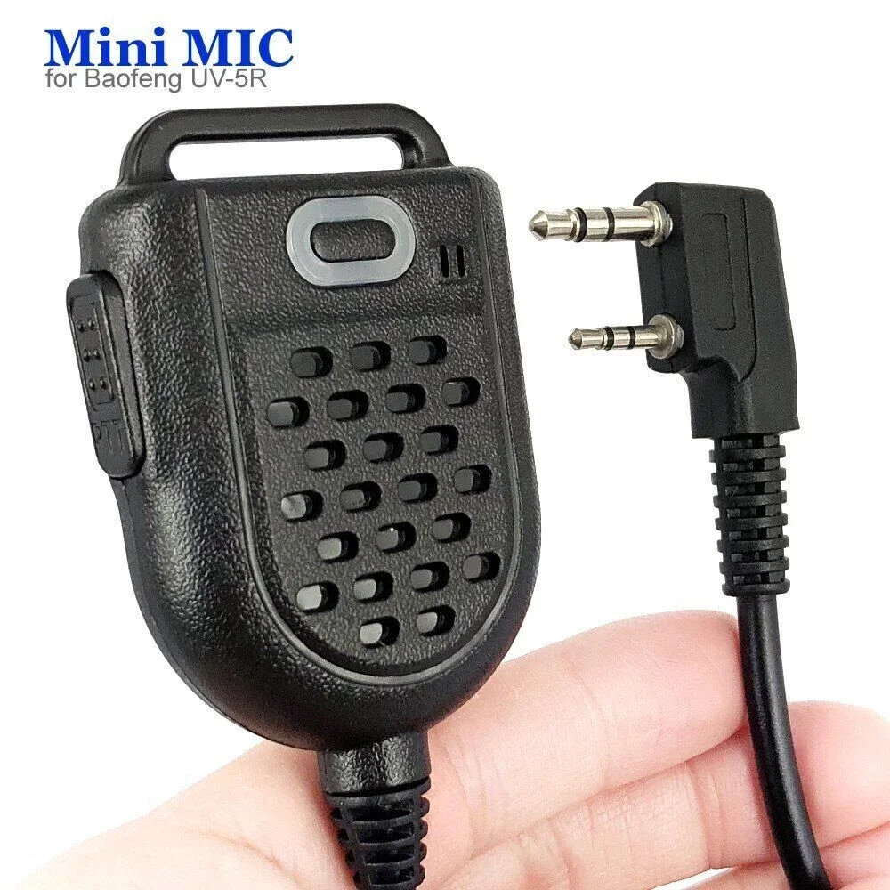 

PTT Shoulder Speaker Mic Microphone K Plug 2 Pin For KENWOOD BAOFENG UV-5R 888S