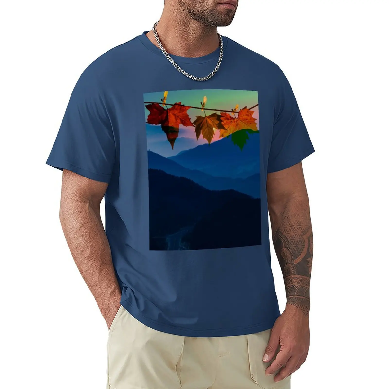 TRAVELING INTO FALL T-shirt oversized Aesthetic clothing cute tops men workout shirt