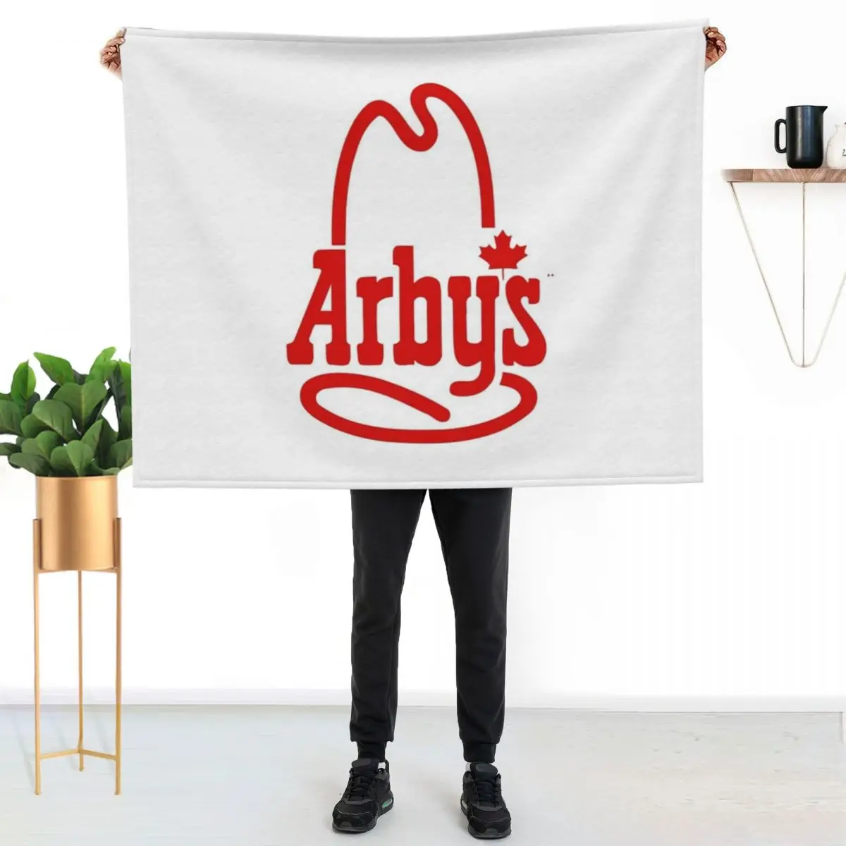 

The Arbys merch Throw Blanket Fluffy Cozy Throw Blanket for Home Decor