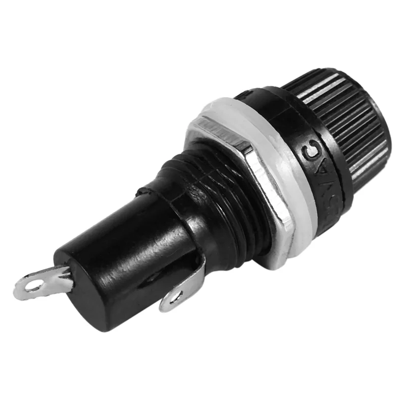 Portafusibles de 5 x 20 mm montado en panel eléctrico AS95-50 piezas