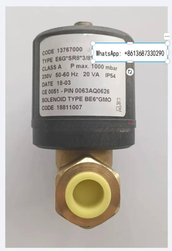

Электромагнитный клапан E6G SR8 3/8 GMO E6G SR8 1/2 GMO E6G S8 3/8 G-M O G F D