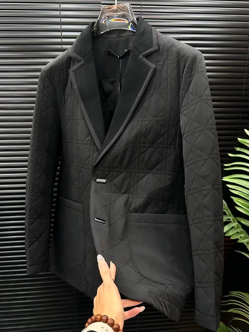 

Высококачественный модный мужской повседневный костюм 8025, осень-зима, новинка, стильный, универсальный, деловой, в европейском стиле, элегантный