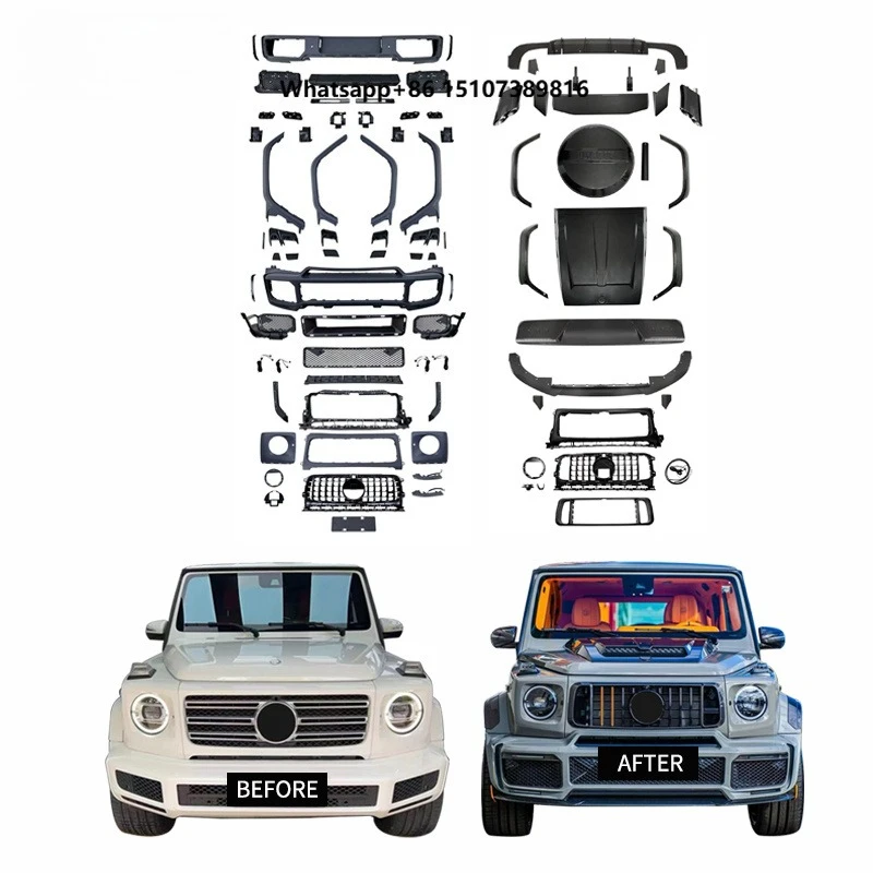 Hot Sell Car Bumper for 20-24 W464 G CLASS UPGRADE BS B900 PP Bodykit Option Dry Carbon Hood Spoiler Exhaust Pipe Wheel Arch
