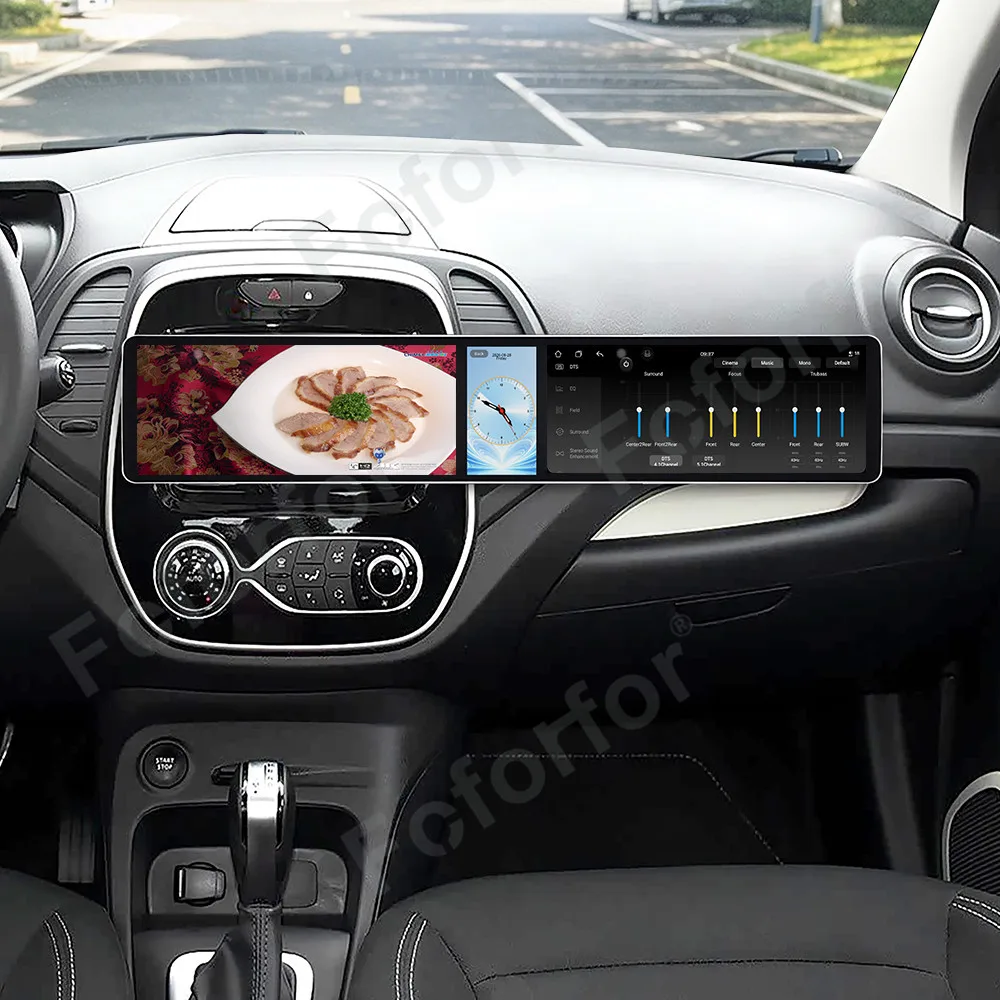 Car Accessories Android 15 CarPlay Car Radio For Renault Captur 2016-2018 Dual 12.3 Inch Screen Car GPS Multimedia Player