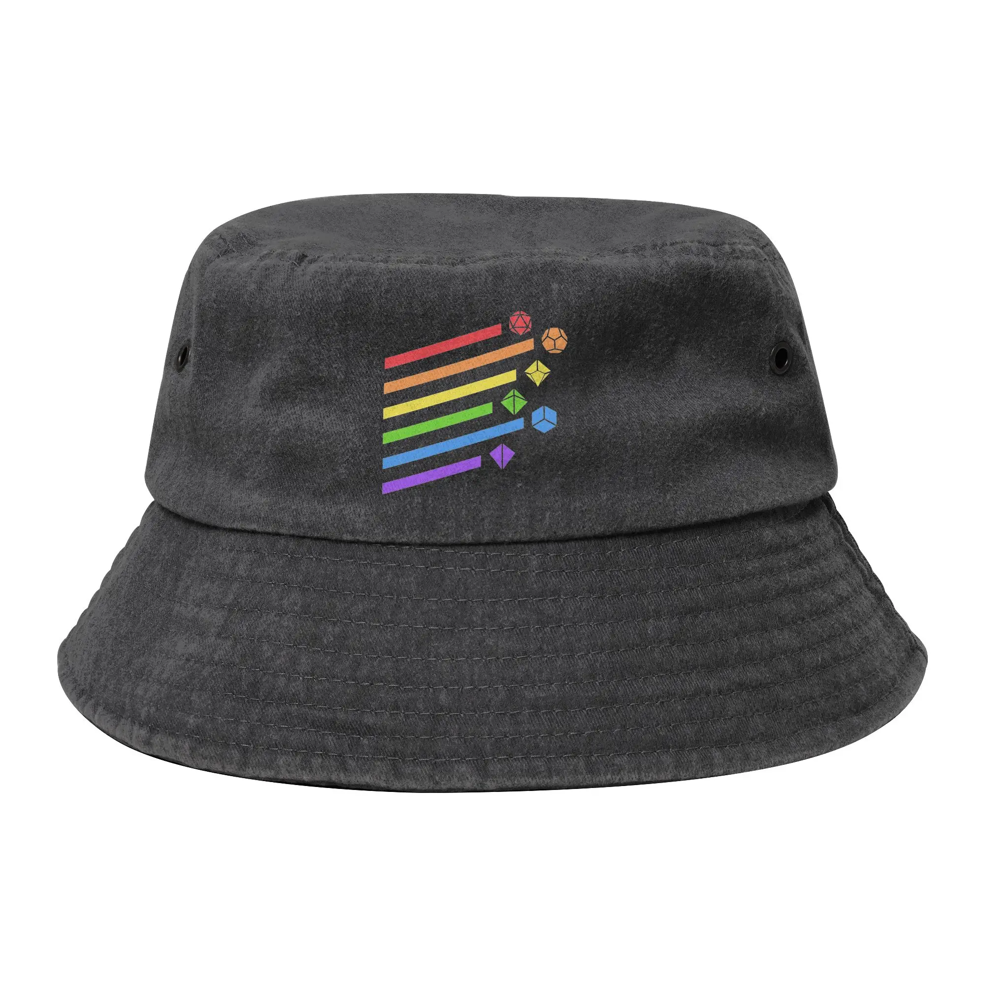 DnD Rainbow Dice Set Tabletop RPG Gaming Bucket Hat for Unisex Beach  Field Hat Unique for Outdoor Sports Fishing Hats Bob Hat