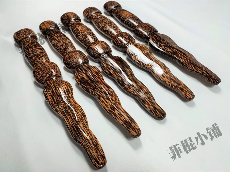 Hardwood Snake Shaped Dagger Car Mounted Self Defense Martial Arts Training Practical Short Stick Vine Magic Wand