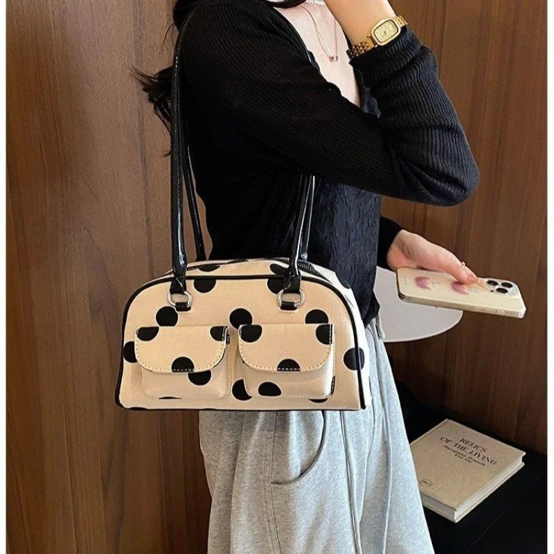For Women 2026 Korean Edition New Simple Leisure Pillow Bag Trendy Versatile Shoulder Bag Fashionable Underarm Bow Bag
