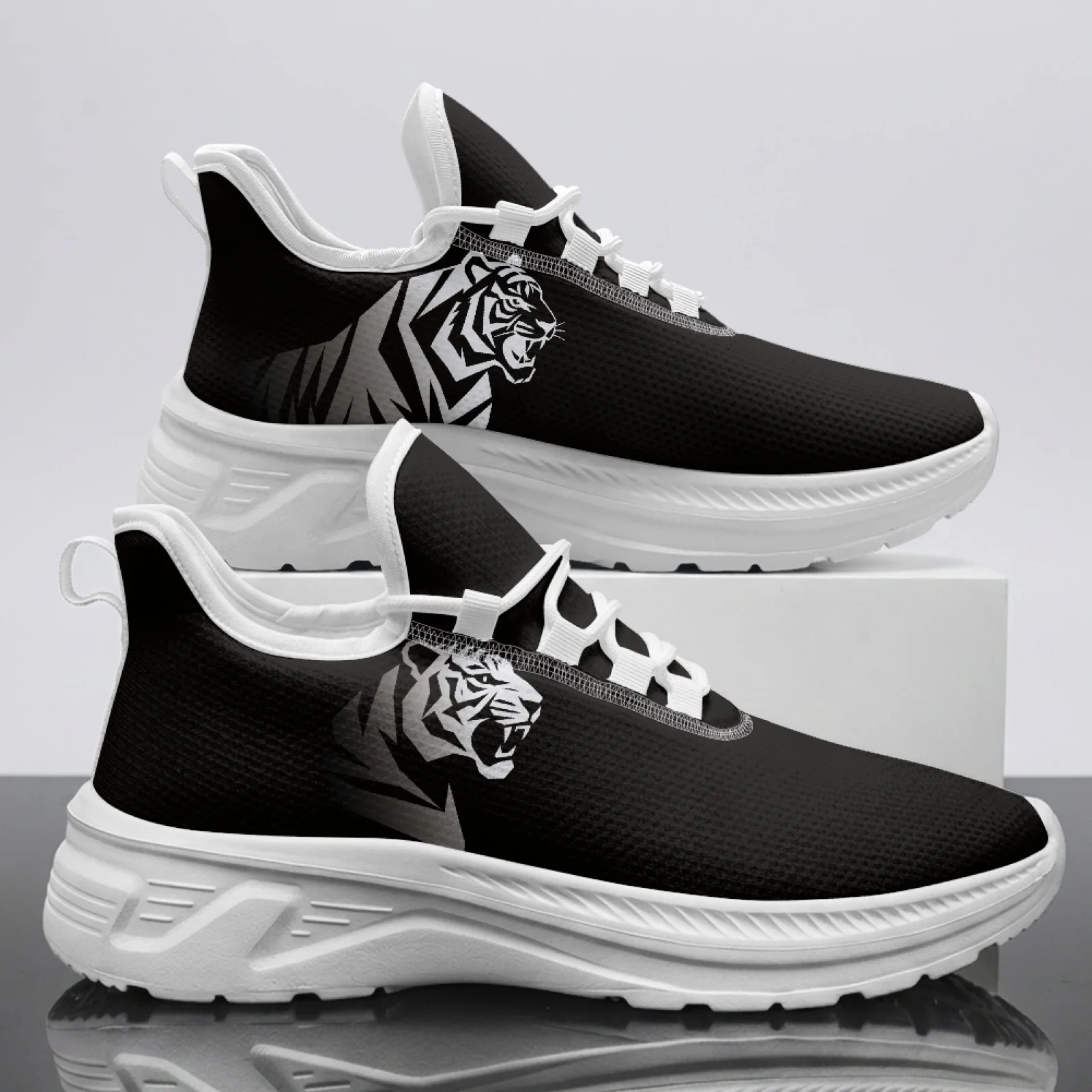

XIXIRIMIDO Tiger Mesh Sneakers Women'S Running Shoes Men'S Commuter Shoes Soft Breathable & Lightweight Comfortable Soft 35-48