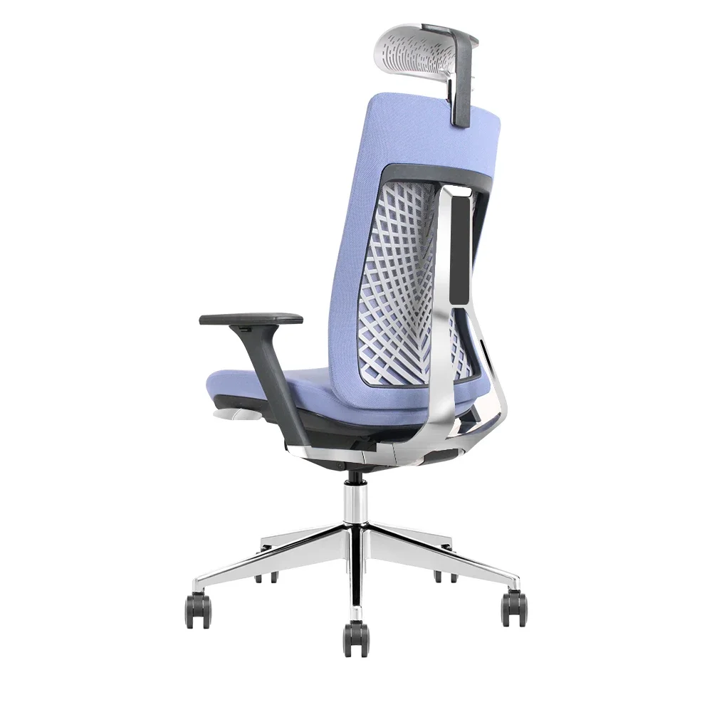 Modern Design Ergonomic Office Chair with Adjustable Headrest Comfortable Swivel Back Mesh Fabric CEO Task Manager Free Sample