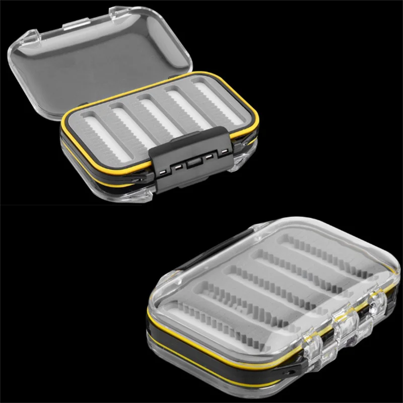 

Fishing Box Lightweight Pocket Size Practical Double-Sides Tackle Box for Salt Water Flies Gadget Box Fishing Accessories