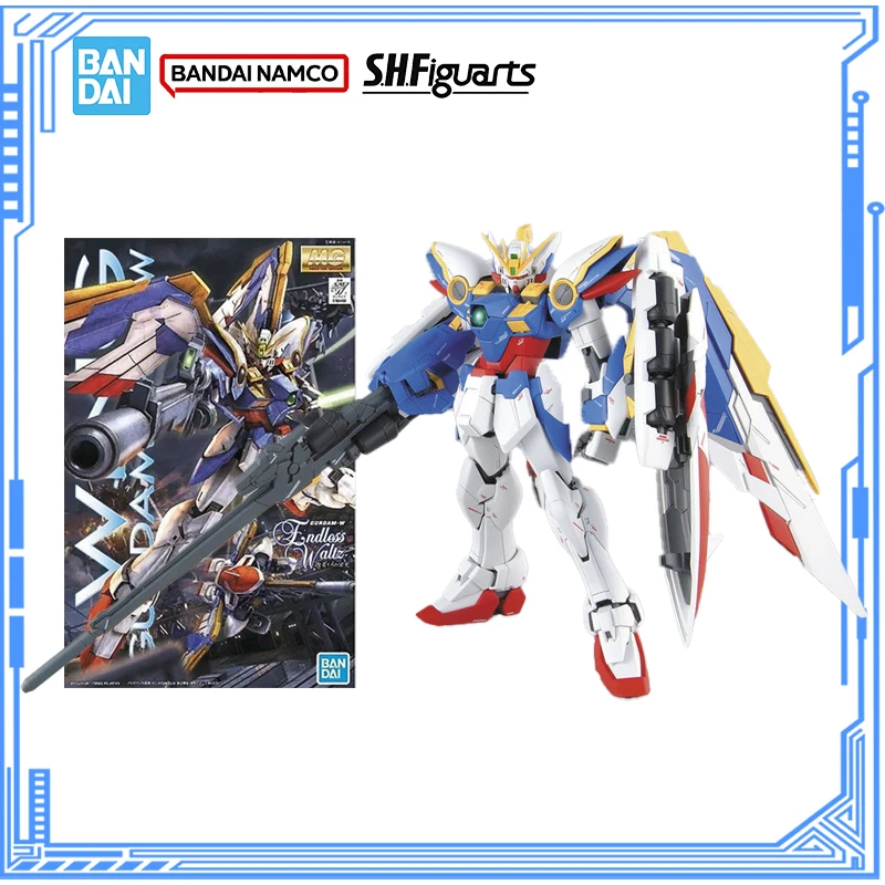 

Bandai Genuine Gundam Model Kit Anime Figures MG 1/100 XXXG-01W Wing Gundam EW Action Figure Collection Model Boys Toys Gifts