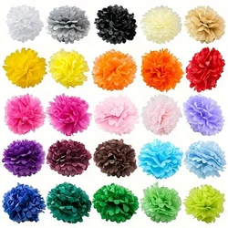 6pcs 10inch/25cm Vibrant Paper Flower Garland - Handmade, Colorful, Reusable Party Decoration for Wedding, Birthday, Christmas