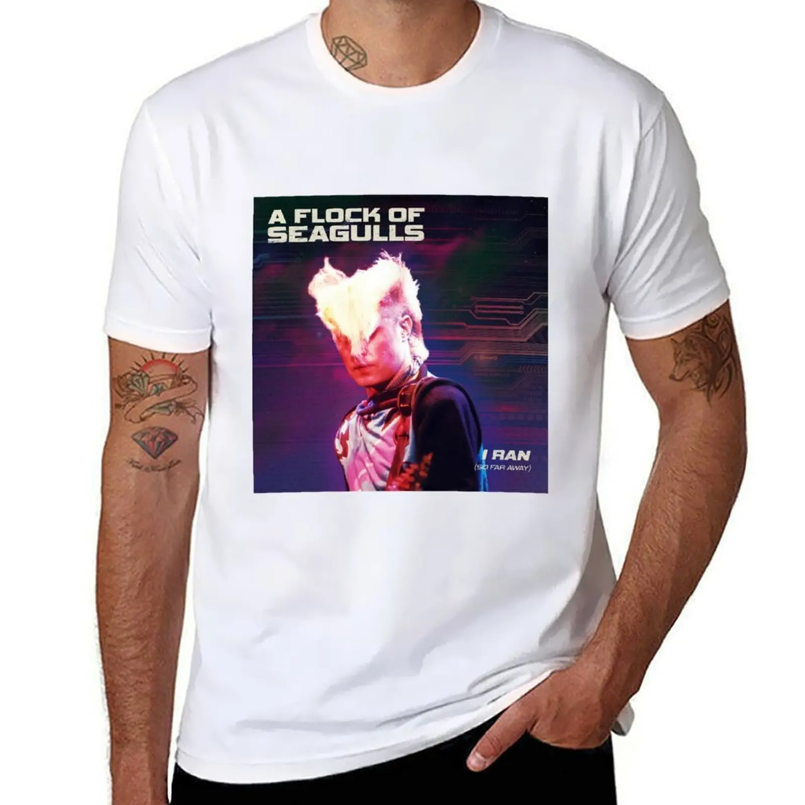 

a flock of seagulls T-Shirt Labor Work Casual T-Shirt