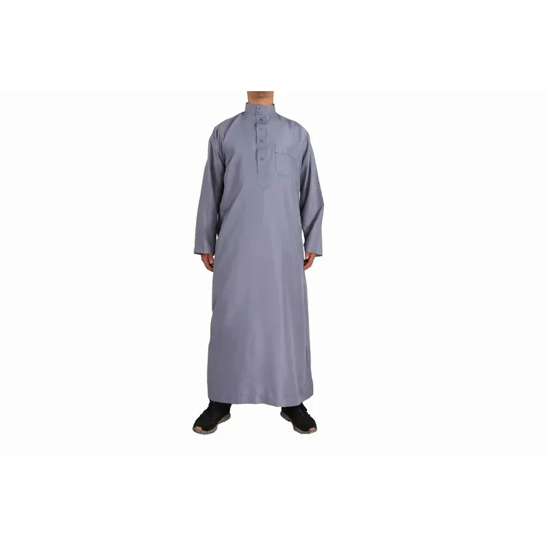 Abbigliamento islamico musulmano abito arabo da uomo arabo Vintage manica lunga da uomo Thobe Robe allentato Dubai arabia saudita caftano abbigliamento da uomo