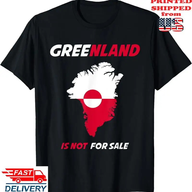 Grönland steht nicht zum Verkauf Kartenunterstützung Dänemark T-Shirt
