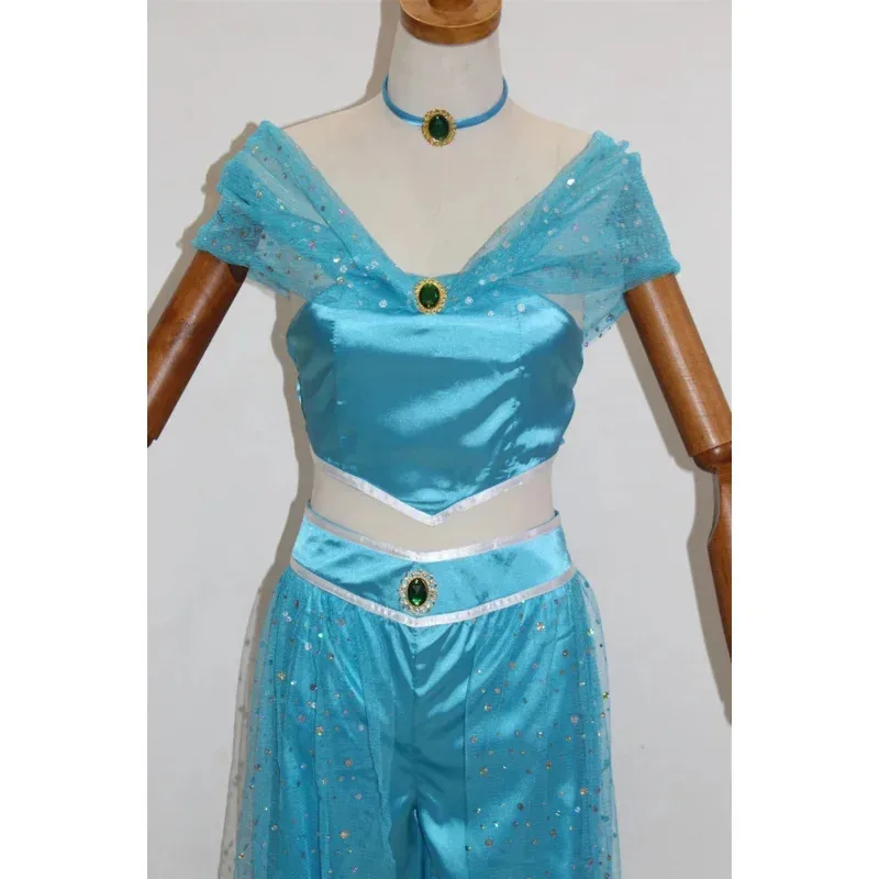 

DY20Bear House AA для взрослых и детей, косплей для девочек, аниме, лампа Аладдина, костюм Жасмин, комплекты платьев, зал для танца живота принцессы, новинка 2025 WK