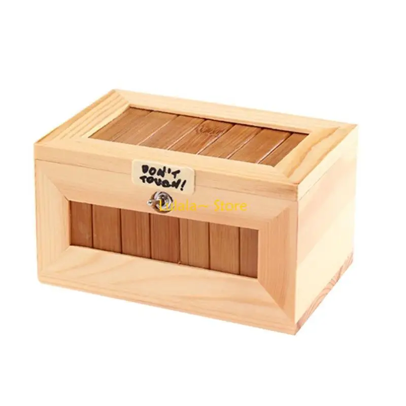 

Y4QA Забавная деревянная шкатулка со звуком, новый гаджет для снятия стресса и смеха