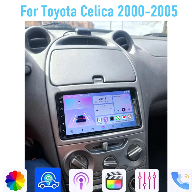 

7'' For Toyota Celica 2000-2005 2DIN Car Radio DSP Android Multimedia Player Carplay GPS BT WiFi Navigation Head Unit