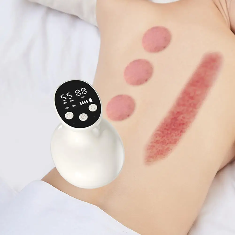 

Electric Cupping Device LED Display USB Rechargeable Portable Travel Cordless Heating Vibration Massage Cupping Machine Tools